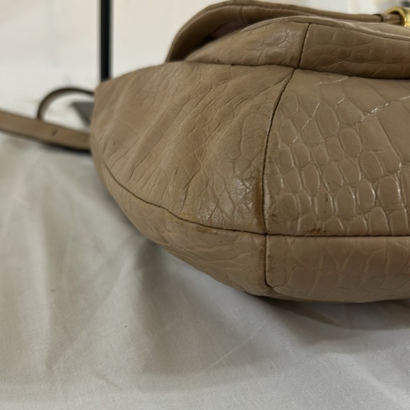 Coach F22925 Hobo Kristin Sand-light Tan-gold Exotic Embossed Leather Bag - Picture 10 of 14
